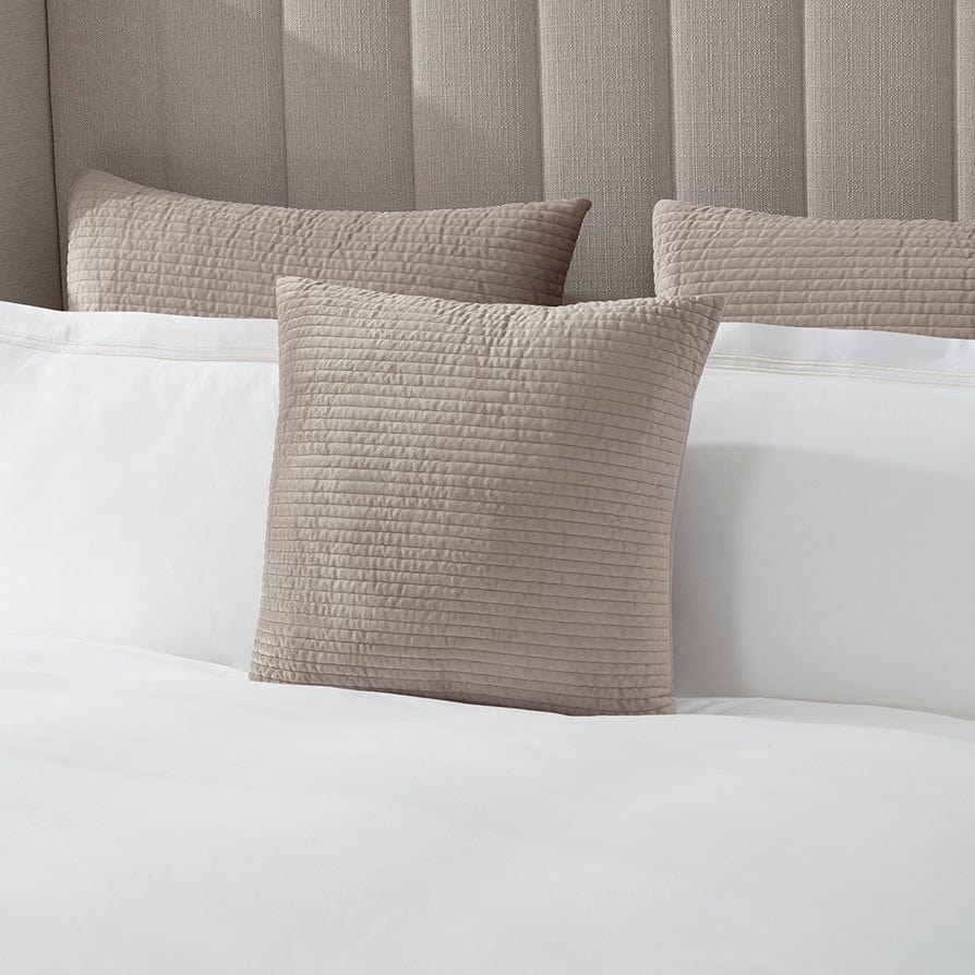 Milan Textured Matte Velvet Cushion Cover - Taupe - DUSK