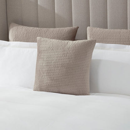 Milan Textured Matte Velvet Cushion Cover - Taupe - DUSK