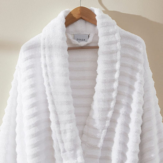 Monaco Supreme Cotton Robe - White - DUSK