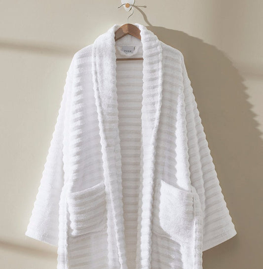 Monaco Supreme Cotton Robe - White - DUSK