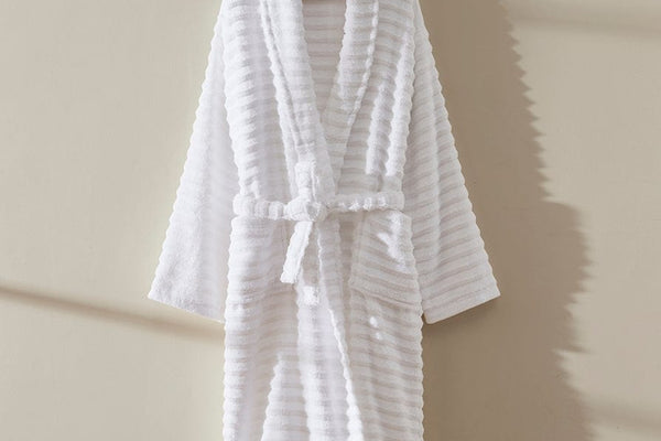 Monaco Supreme Cotton Robe - White - DUSK