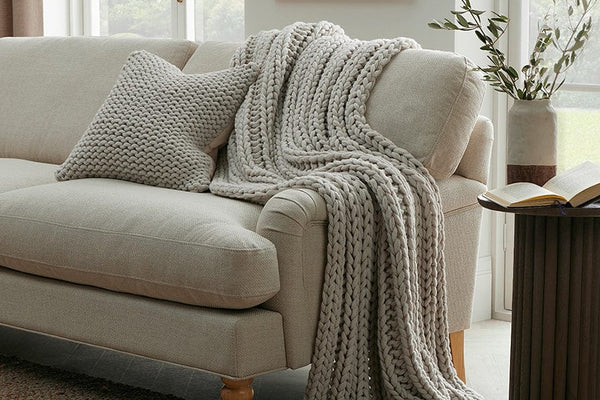 Montreal Sofa Throw - Natural - DUSK