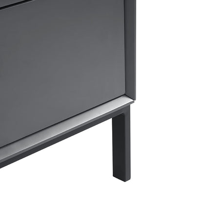 Nova Large Sideboard with Drawers - Charcoal - DUSK
