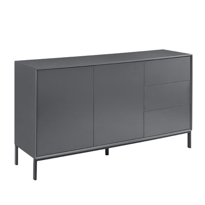 Nova Large Sideboard with Drawers - Charcoal - DUSK