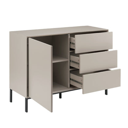 Nova Small Sideboard with Drawers - Taupe - DUSK