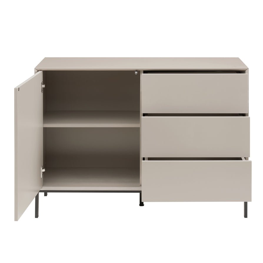 Nova Small Sideboard with Drawers - Taupe - DUSK