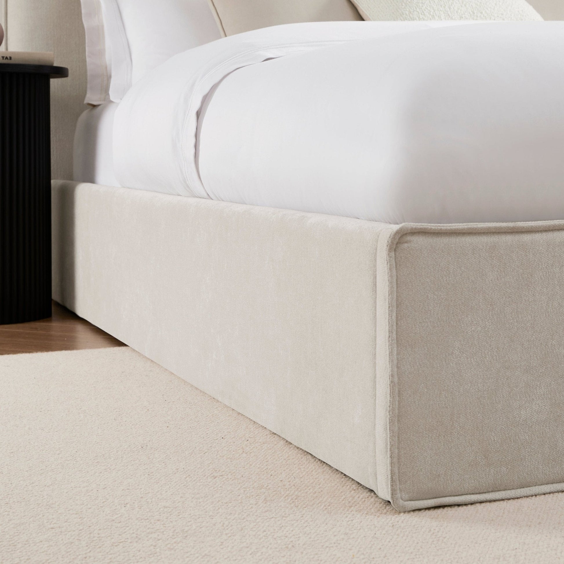 Oslo Ottoman Storage Bed - Ivory - DUSK