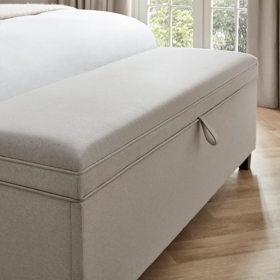 Ottoman Storage Bench - Plain - Natural - DUSK