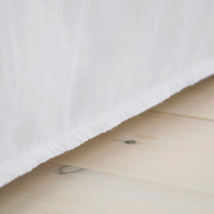 Pair Of Amalfi Classic Pillowcases - Linen/Cotton - White - DUSK