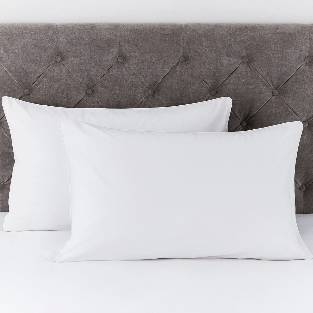 Pair of Cambridge Pillowcases - 200 TC - Cotton - White - DUSK