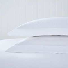 Pair of Chelsea Oxford Pillowcases - 200 TC - Cotton - White - DUSK