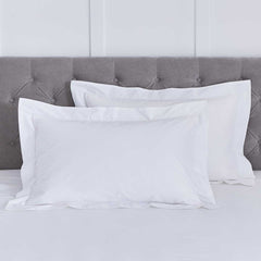 Pair of Chelsea Oxford Pillowcases - 200 TC - Cotton - White - DUSK