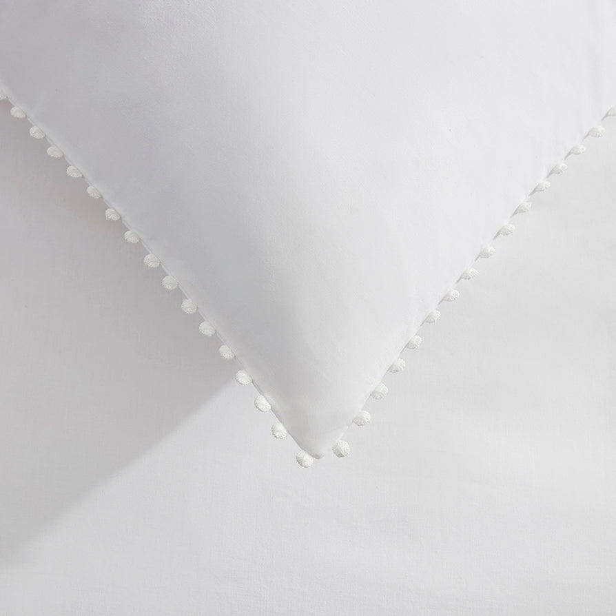 Pair of Girona Pillowcases - 200 TC - Cotton - White - DUSK