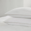 Pair Of Girona Pillowcases - 200 TC - Cotton - White/Natural - DUSK