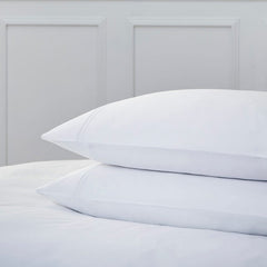 Pair of Kensington Classic Pillowcases - 800 TC - Egyptian Cotton - White - DUSK