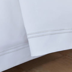 Pair of Kensington Classic Pillowcases - 800 TC - Egyptian Cotton - White/Grey - DUSK