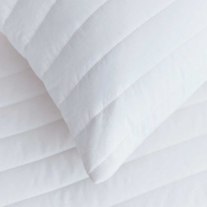 Pair of Luxury Quilted 100% Cotton Pillow Protectors - DUSK