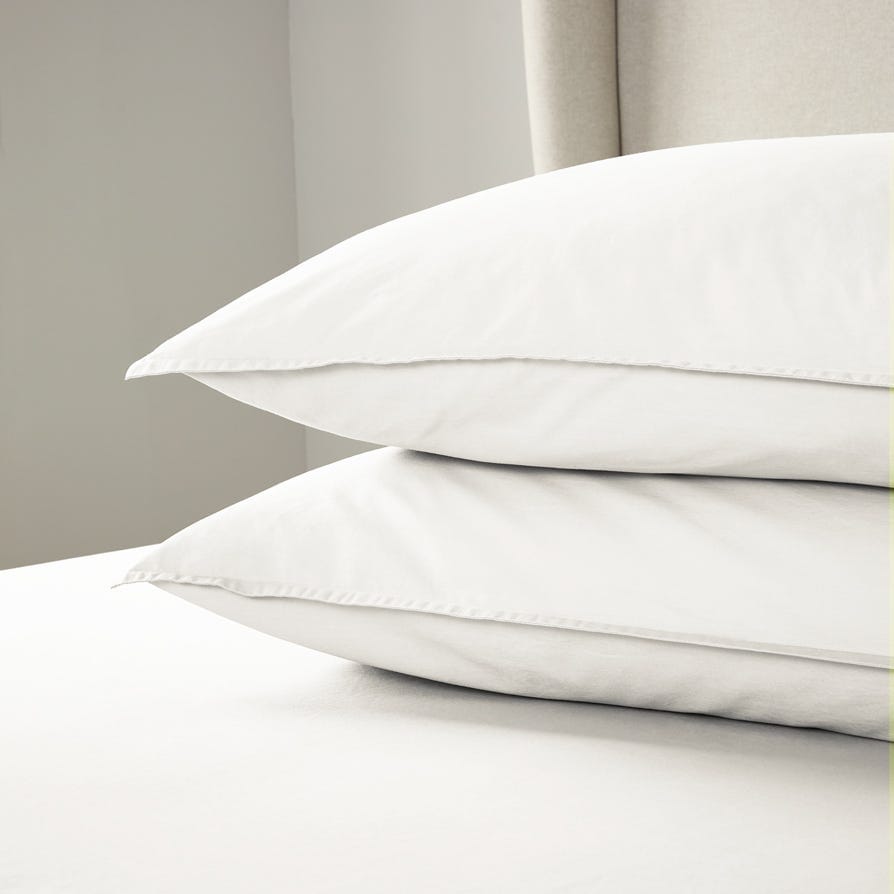 Pair of Pillowcases - 200 TC - Washed Cotton - Off White - DUSK