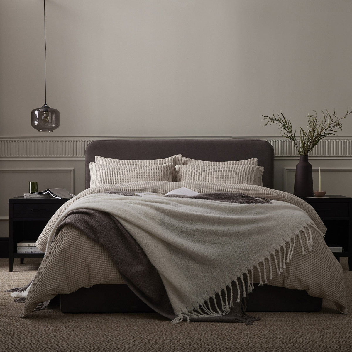 Pair of Portofino Pillowcases - 200 TC - Cotton - Natural - DUSK