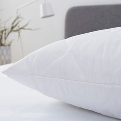Pair of Quilted Microfibre Pillow Protectors - DUSK