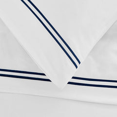 Pair of Regent Classic Pillowcases - 400 TC - Navy - DUSK