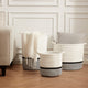 Plait Rope Storage Basket - Off White/Black - DUSK