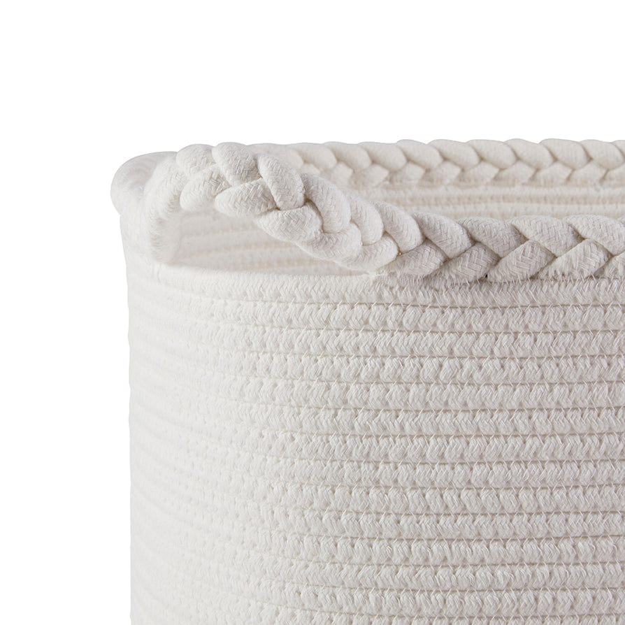 Plait Rope Storage Basket - Off White/Natural - DUSK