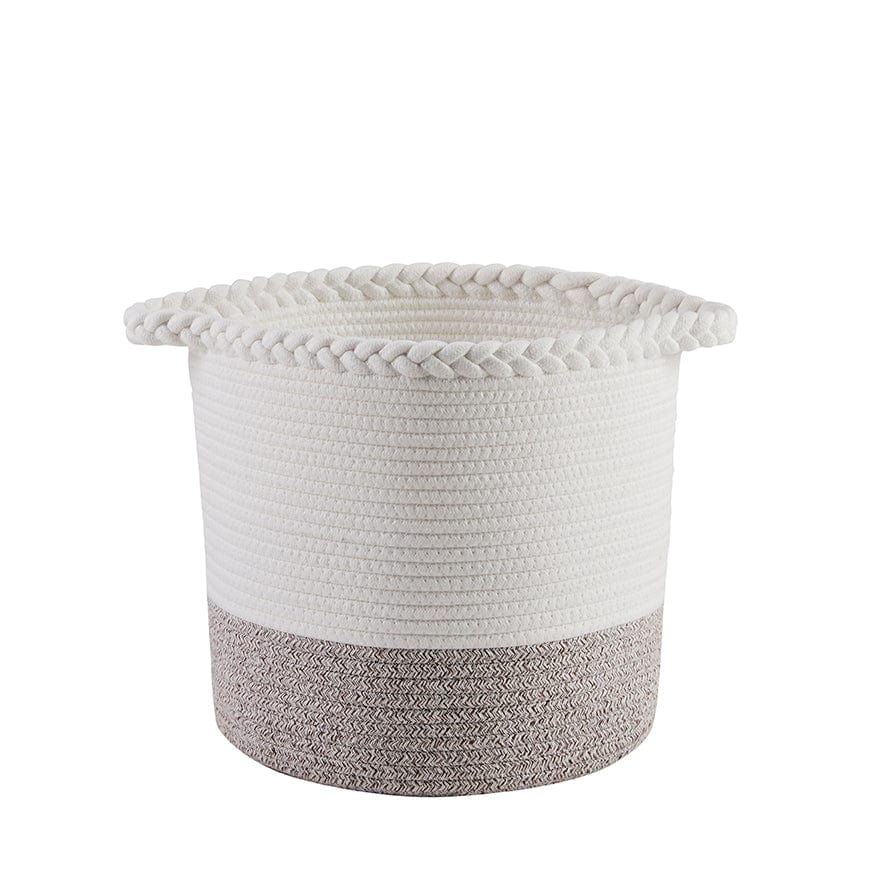 Plait Rope Storage Basket - Off White/Natural – DUSK