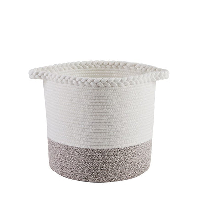 Plait Rope Storage Basket - Off White/Natural - DUSK