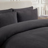 Portofino Waffle Duvet Cover - 200 TC - Cotton - Charcoal - DUSK