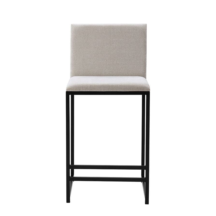 Rae Set Of 2 Barstools - Chenille - Light Natural - DUSK