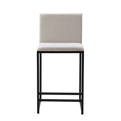 Rae Set Of 2 Barstools - Chenille - Light Natural - DUSK
