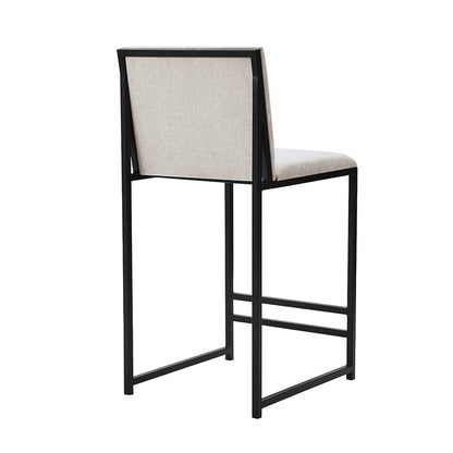Rae Set Of 2 Barstools - Chenille - Light Natural - DUSK