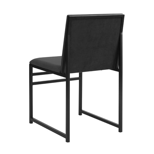 Rae Set of 2 Dining Chairs - Velvet - Charcoal - DUSK