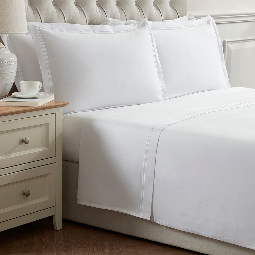 Regent Flat Sheet - 400 TC - White - DUSK