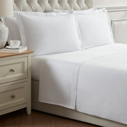 Regent Flat Sheet - 400 TC - White - DUSK