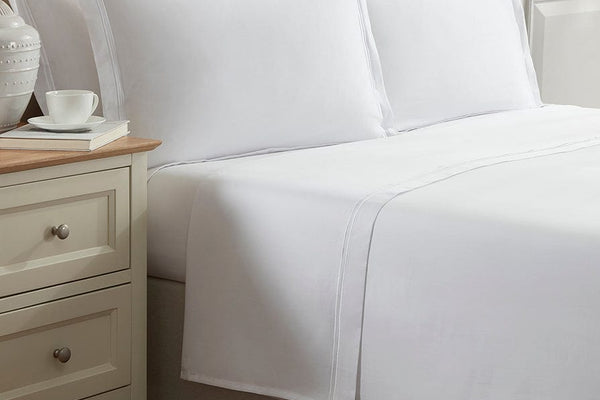 Regent Flat Sheet - 400 TC - White - DUSK