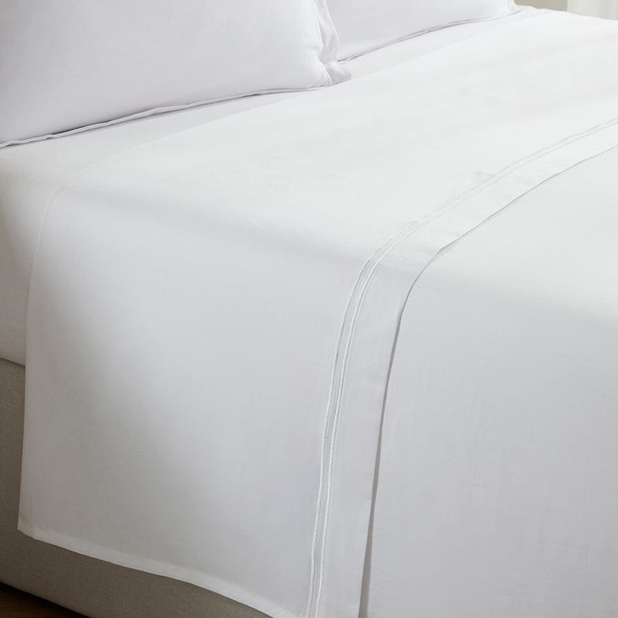 Regent Flat Sheet - 400 TC - White - DUSK