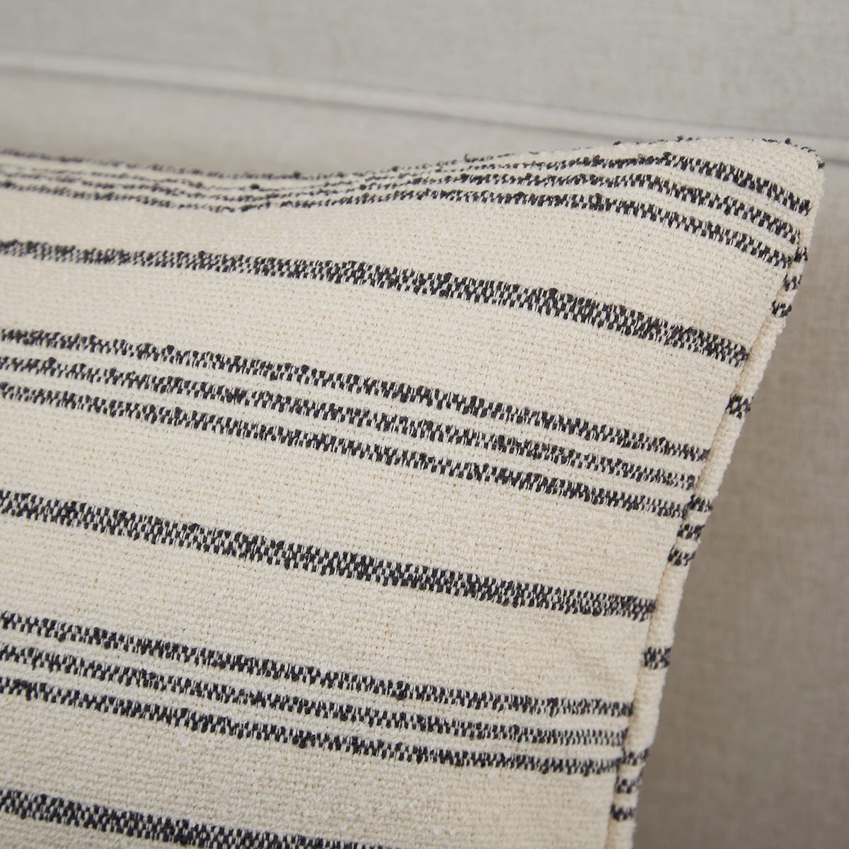 Relaxed Stripe Cushion Cover - Charcoal – DUSK
