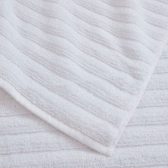Ribbed Cotton Towel Collection - White - DUSK