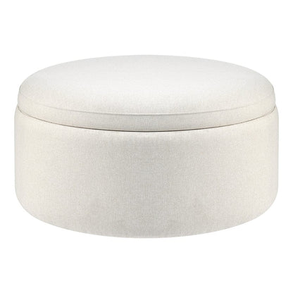 Round Storage Pouffe - Warm Natural - DUSK