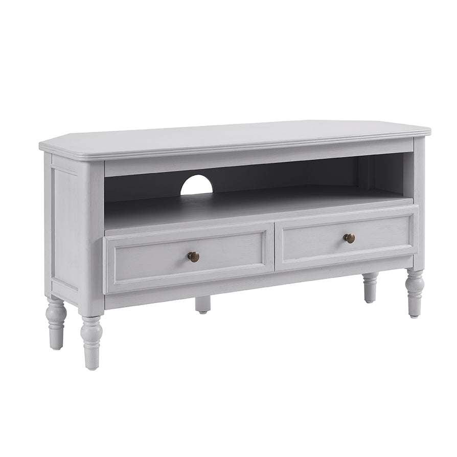 Ruby Corner TV Unit - Washed Stone - DUSK