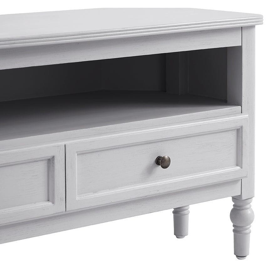 Ruby Corner TV Unit - Washed Stone - DUSK