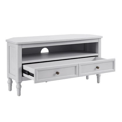 Ruby Corner TV Unit - Washed Stone - DUSK