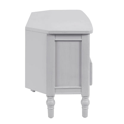 Ruby Corner TV Unit - Washed Stone - DUSK