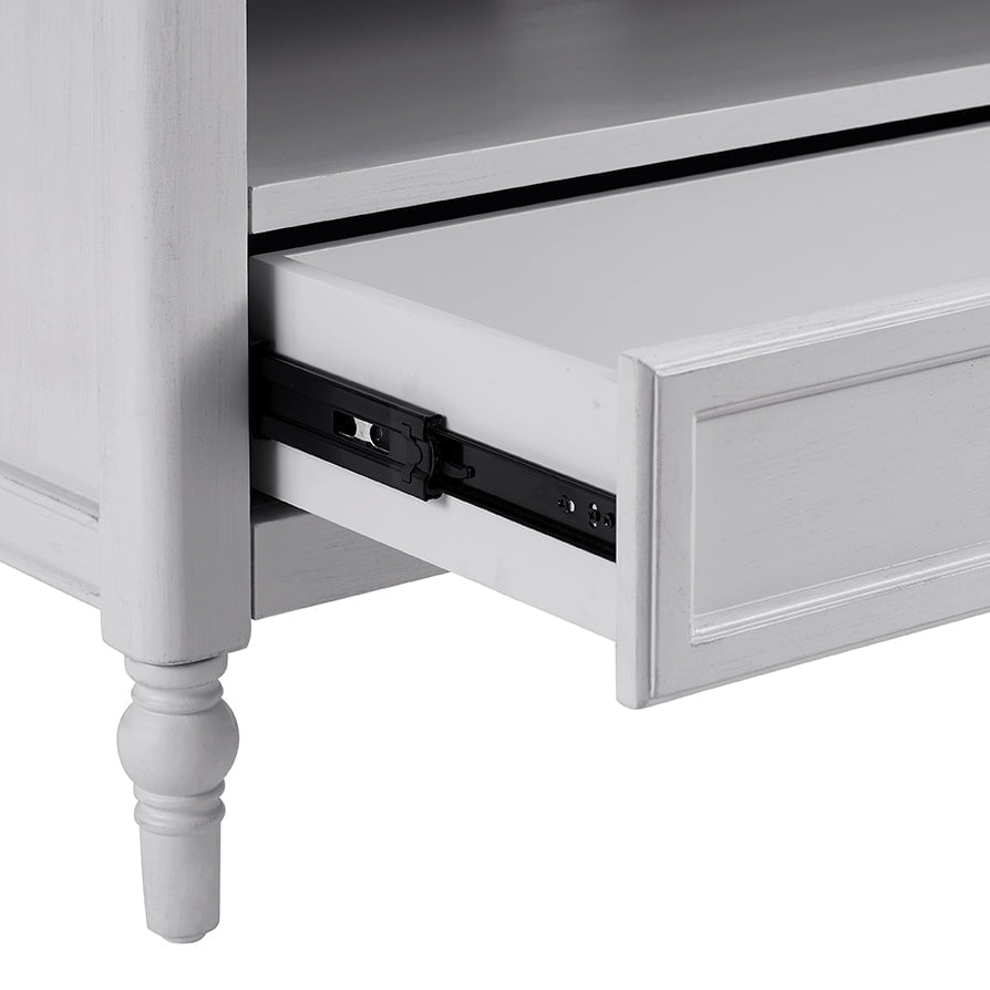 Ruby Corner TV Unit - Washed Stone - DUSK