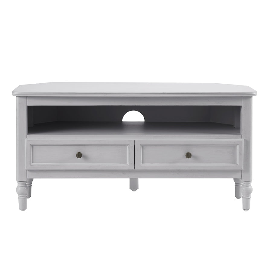 Ruby Corner TV Unit - Washed Stone - DUSK