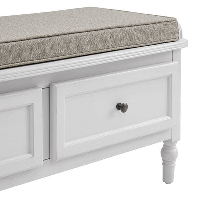 Ruby Storage Cupboard with Seat - Washed Stone - DUSK