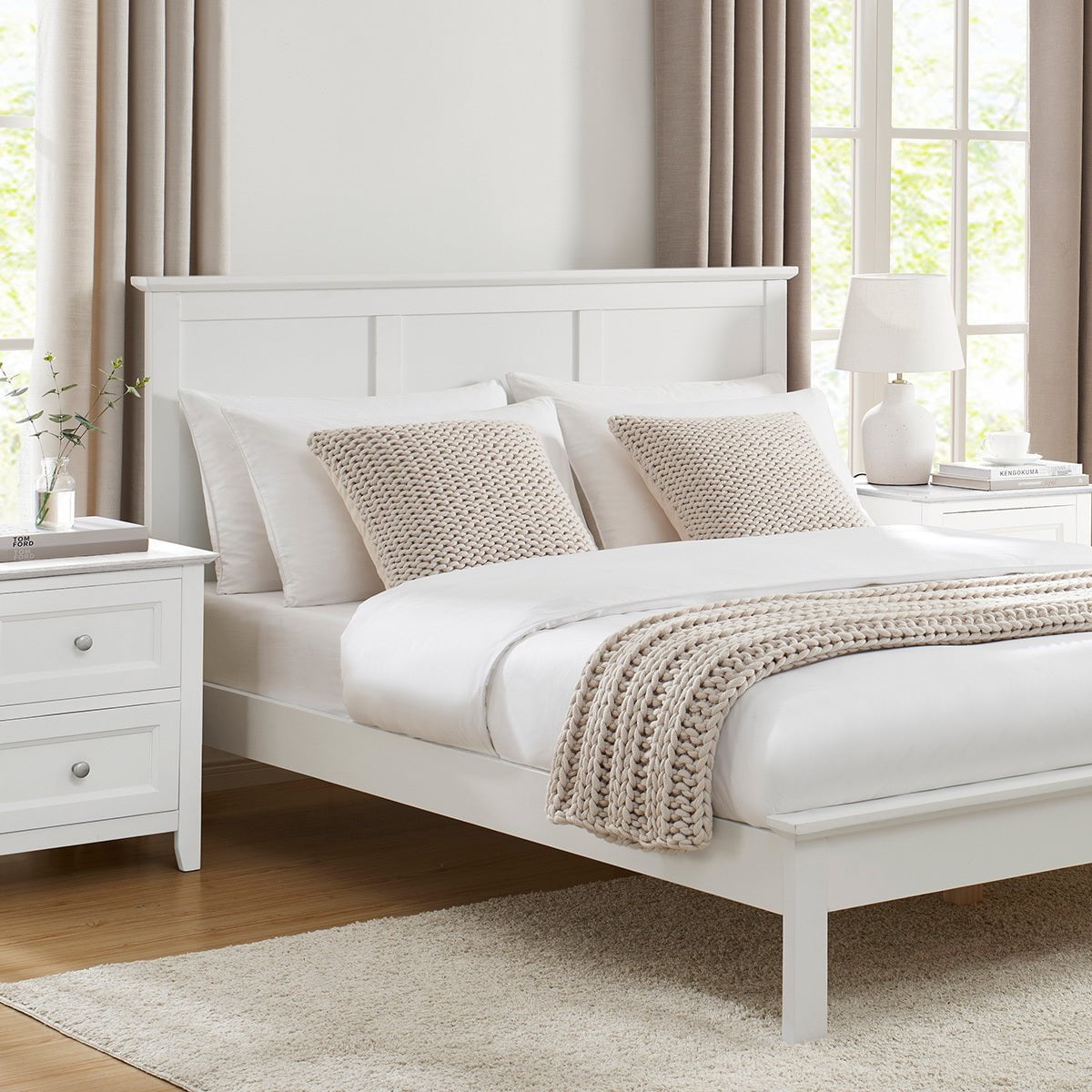 Salcombe Bed Frame - White - DUSK