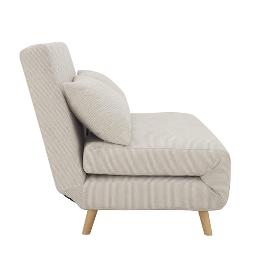 Seattle Double Click Clack Sofa Bed - Corduroy - Pebble - DUSK